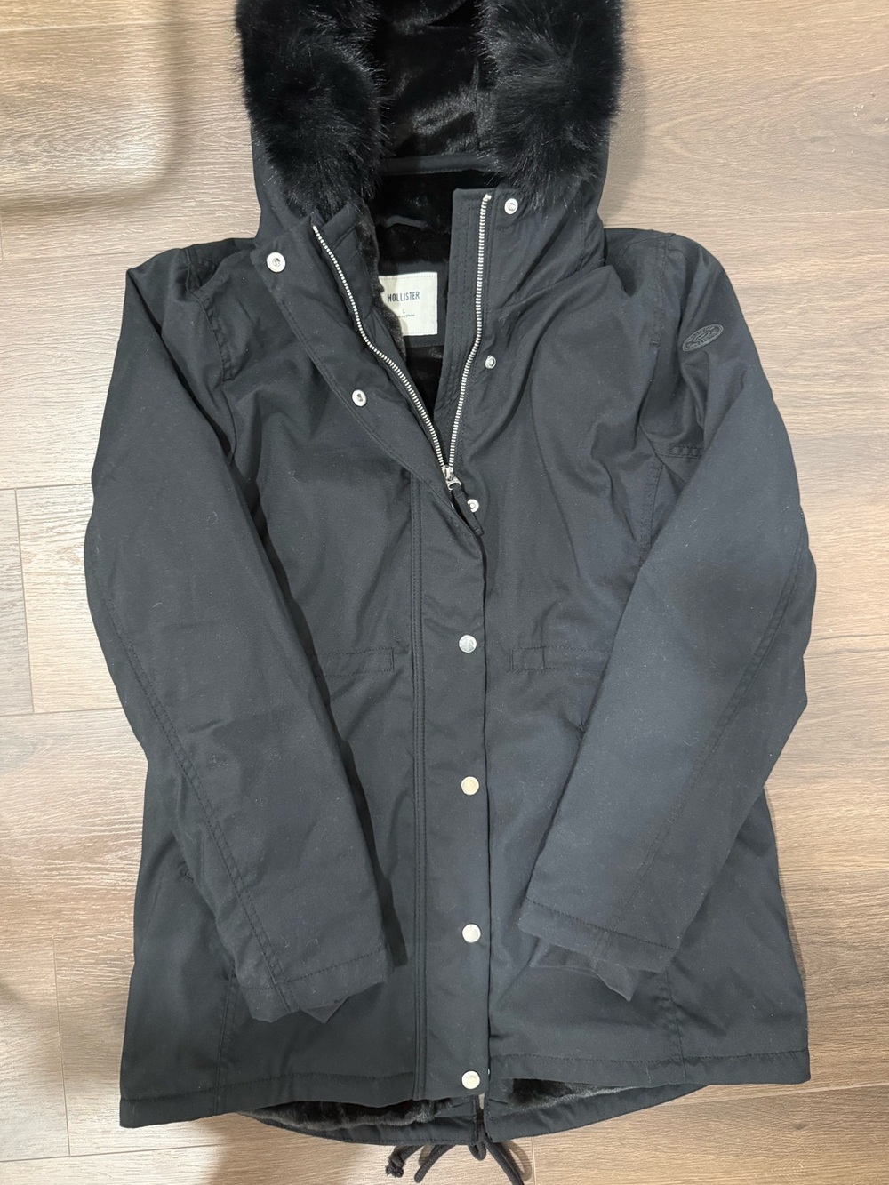 Hollister Faux-Fur Hooded Parka Jacket